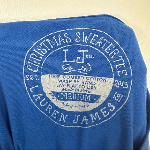 Lauren James Co. Christmas Sweater Tee Medium University of Kentucky - Picture 4 of 4